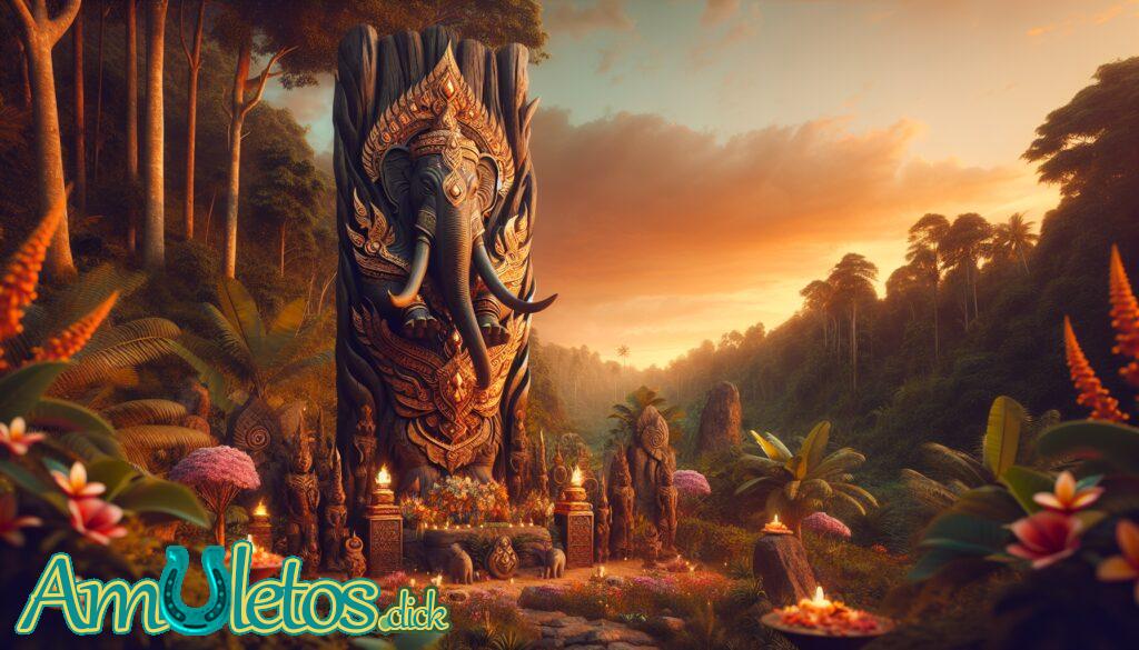 El mítico Tótem del Elefante Tailandés