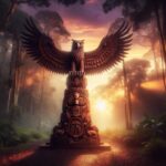 El venerado Tótem del Águila Harpía Panameña