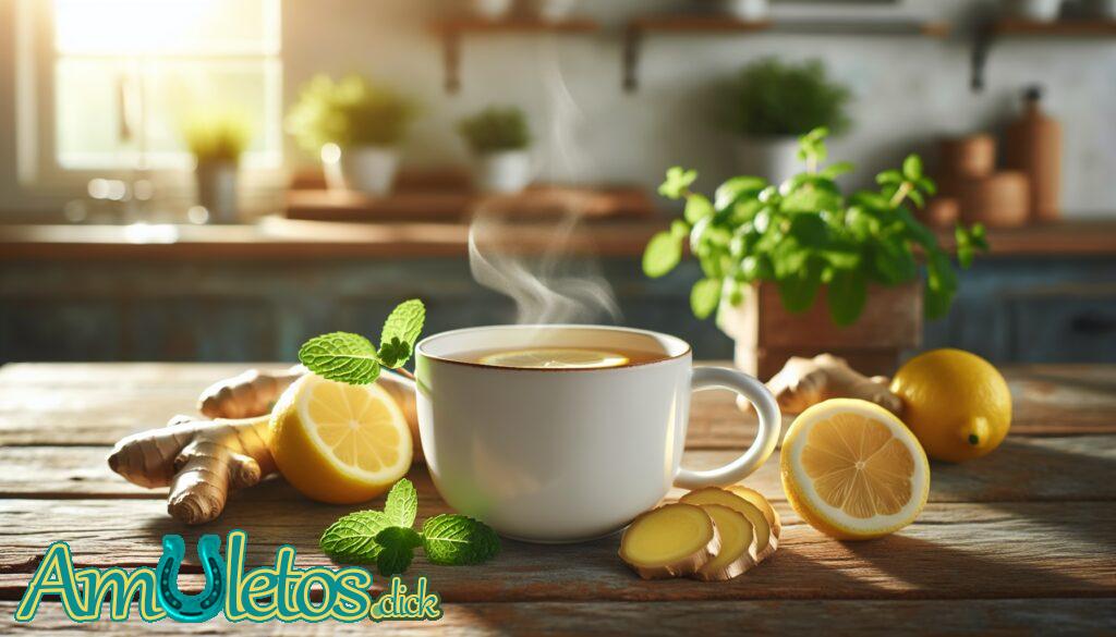 Infusión de jengibre y limón (para la energía y la vitalidad)
